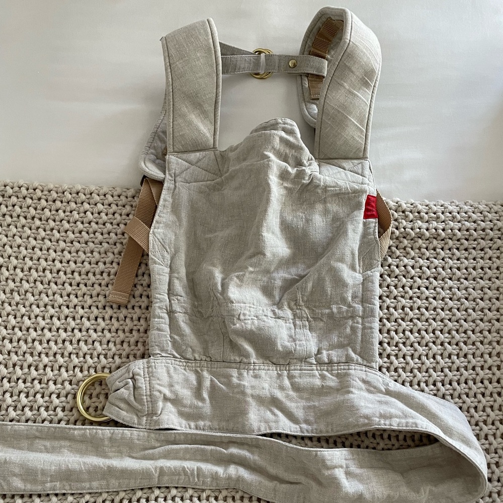Sakura Bloom Scout Linen Baby Carrier OS, Color Flax